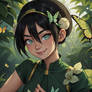 Toph Beifond and Butterflies