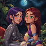 Raven and Starfire Teen Titans