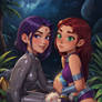 Raven and Starfire Teen Titans