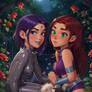 Raven and Starfire Teen Titans