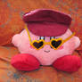 Kirby with hat and glasses