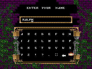 Name Entry Castlevania 3 SOTN Styled Name Entry by EchidKnux on DeviantArt