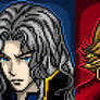 Hector and Leon Belmont Pixel Art