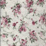 Texture lace with printed roses :STOCK: