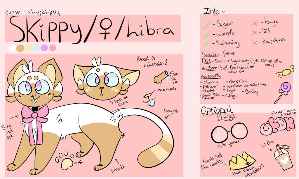 Updated Skippy Ref sheet 2018 by SheepishJelly on DeviantArt