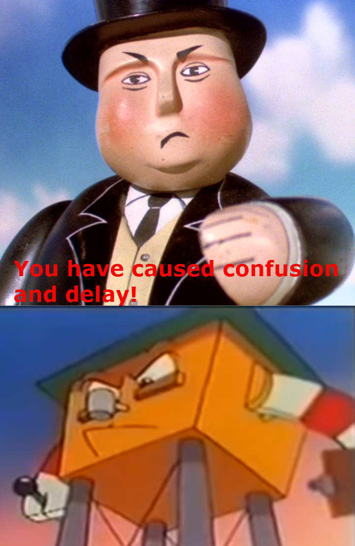 Fat Controller Pride The Fat Controller Scolds At Tower by ColeCreates2K on DeviantArt