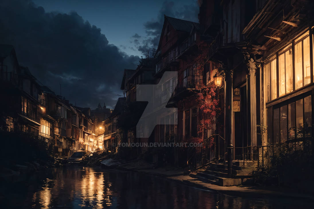 Night Scenery #02 by Yomogun on DeviantArt