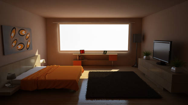 Orange Bedroom(READ DESCRIPTION)