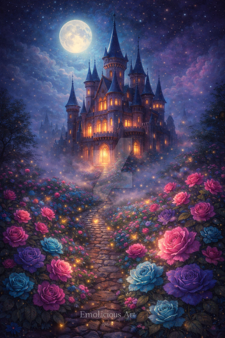 Moonlit Castle of Dreams