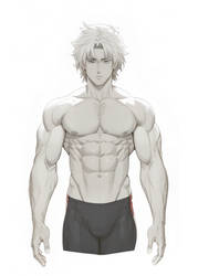 Anime Male Muscle Art Reference