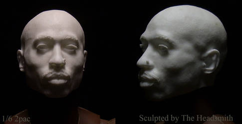 1/6 head sculpt of 2pac