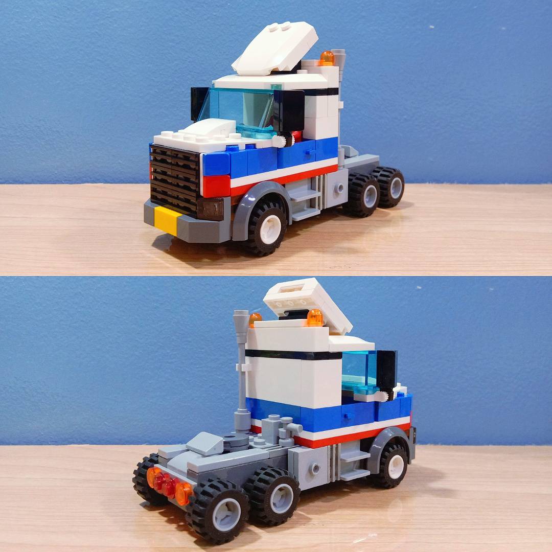 LEGO Day Cab Semi Truck MOC JPantherII211 on