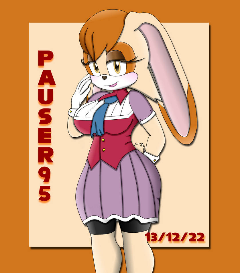 Were Rabbit Vanilla Vanilla the Rabbit in short skirt by pauser95 on DeviantArt