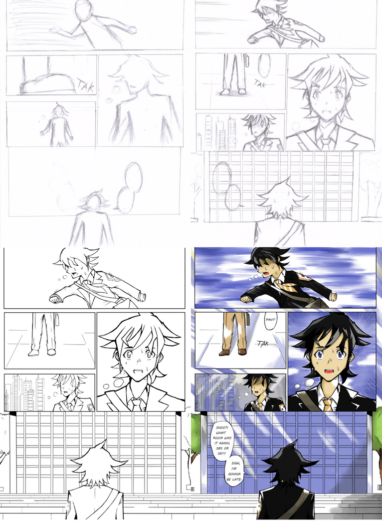My Manga Process by TigerWearManga on DeviantArt