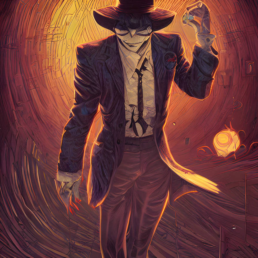 Detective Vampire | AI Generated by UMunchkin on DeviantArt