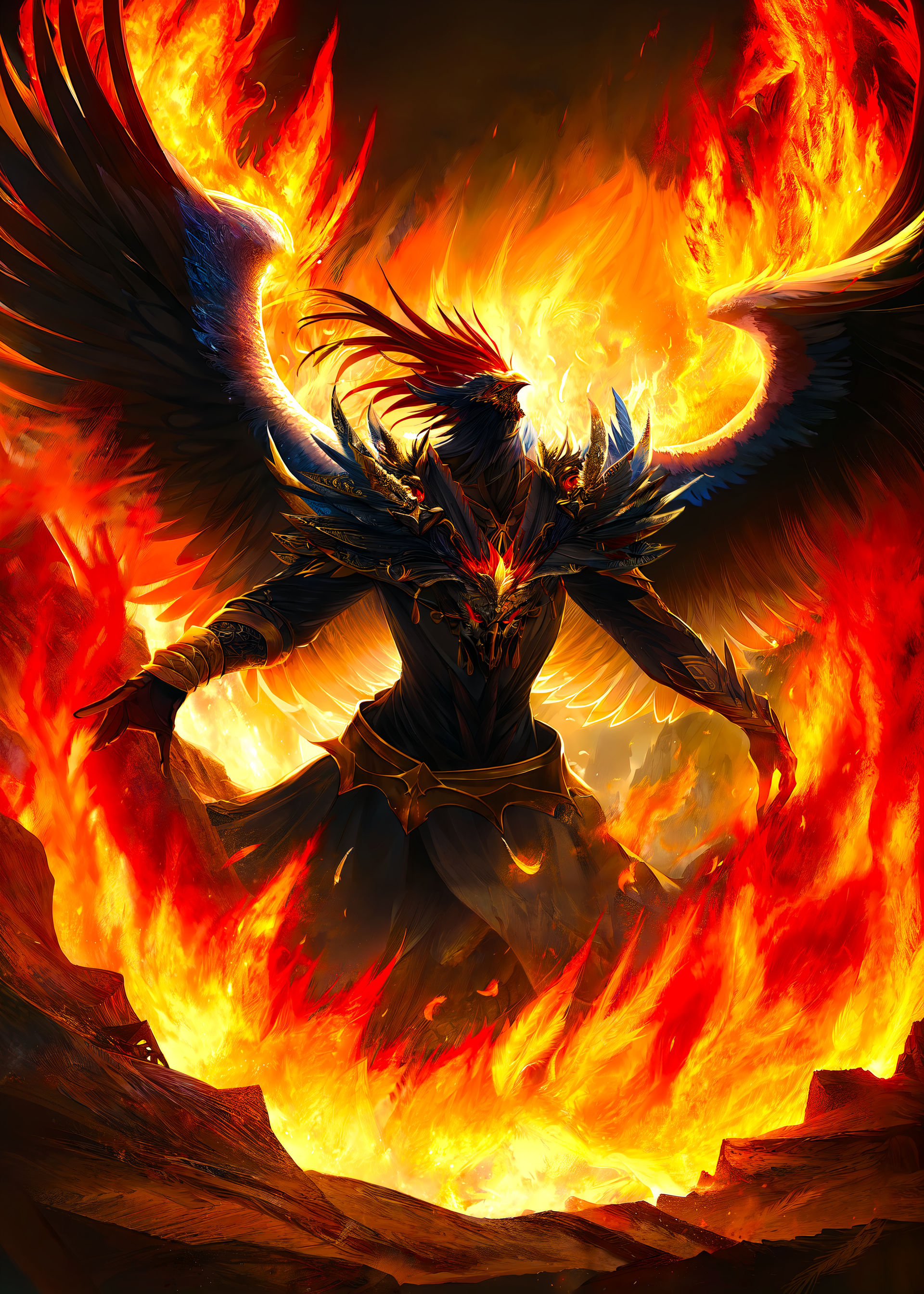 Anthropomorphic Phoenix Ai Generated By Umunchkin On Deviantart Anthropomorphic Phoenix Ai Generated By Umunchkin On Deviantart