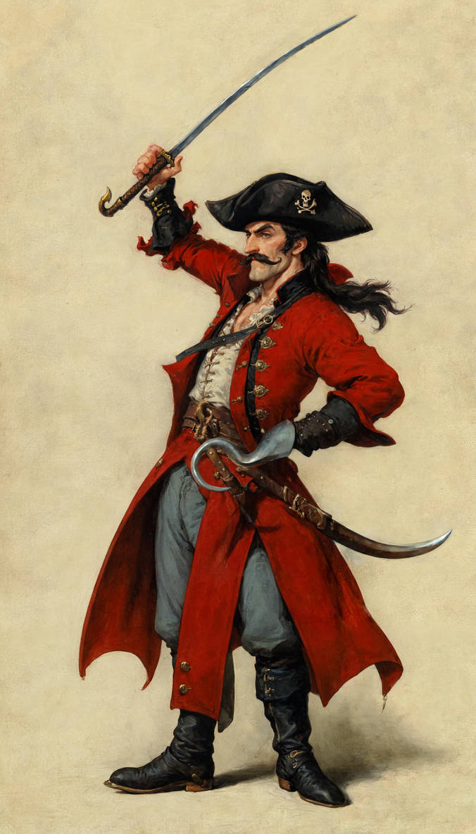 Captain Hack Captain Hook | AI Generated by UMunchkin on DeviantArt
