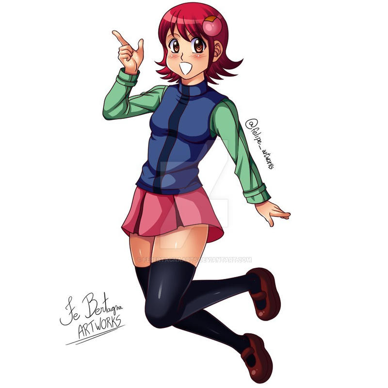 Meiru Meiru Sakurai - Megaman 30th collab (2018) by FeBertagnaArts on DeviantArt
