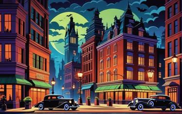 Spooky Art Deco - Halloween