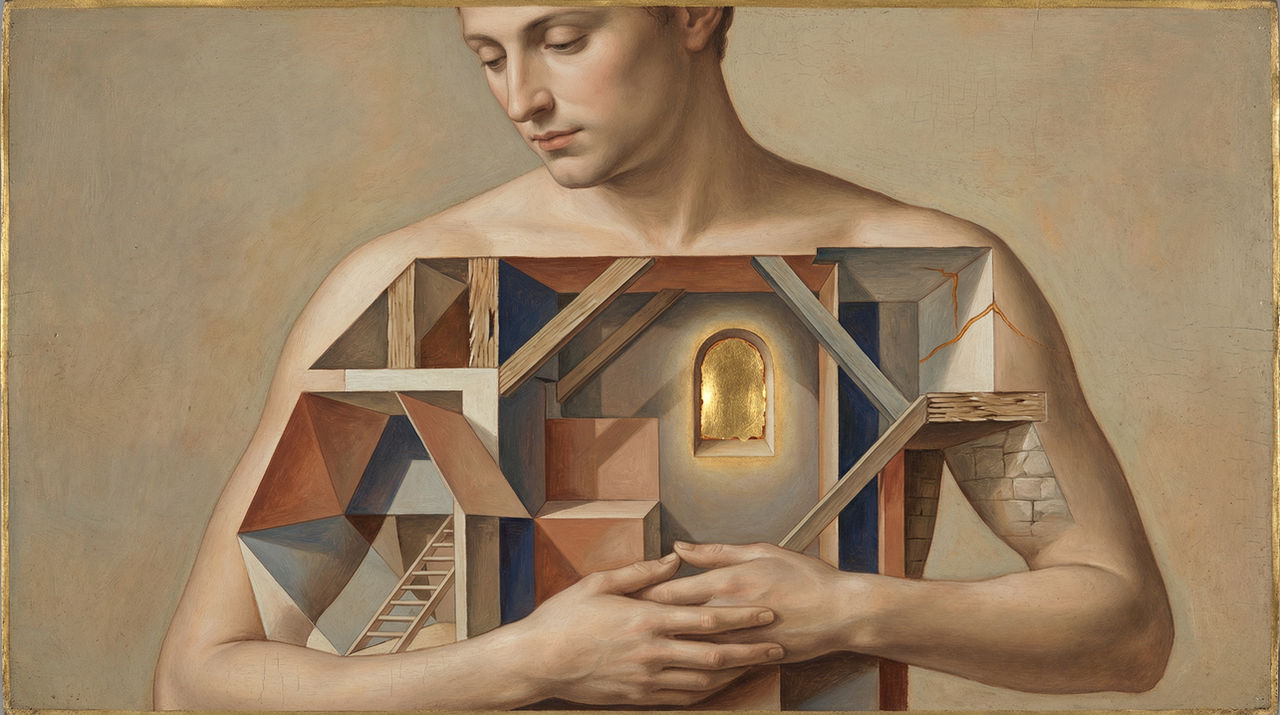 Jamuary 29 = Egg tempera + Renaissance x Cubism
