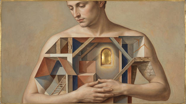 Jamuary 29 = Egg tempera + Renaissance x Cubism
