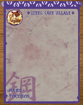 :Pokimono: Steel Cave App Form