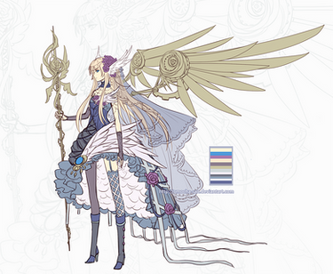 Adoptable: Steampunk Rose Angel