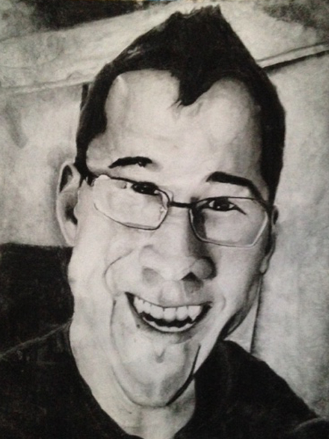 Mark Fishbach Charcoal Portrait