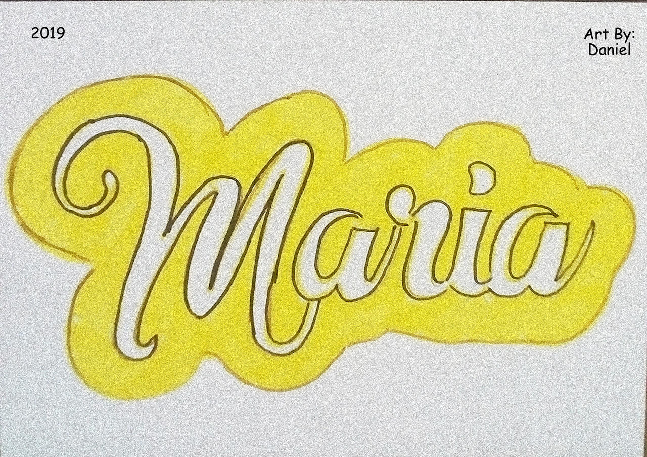 Calligraphy: Maria by nielopena on DeviantArt