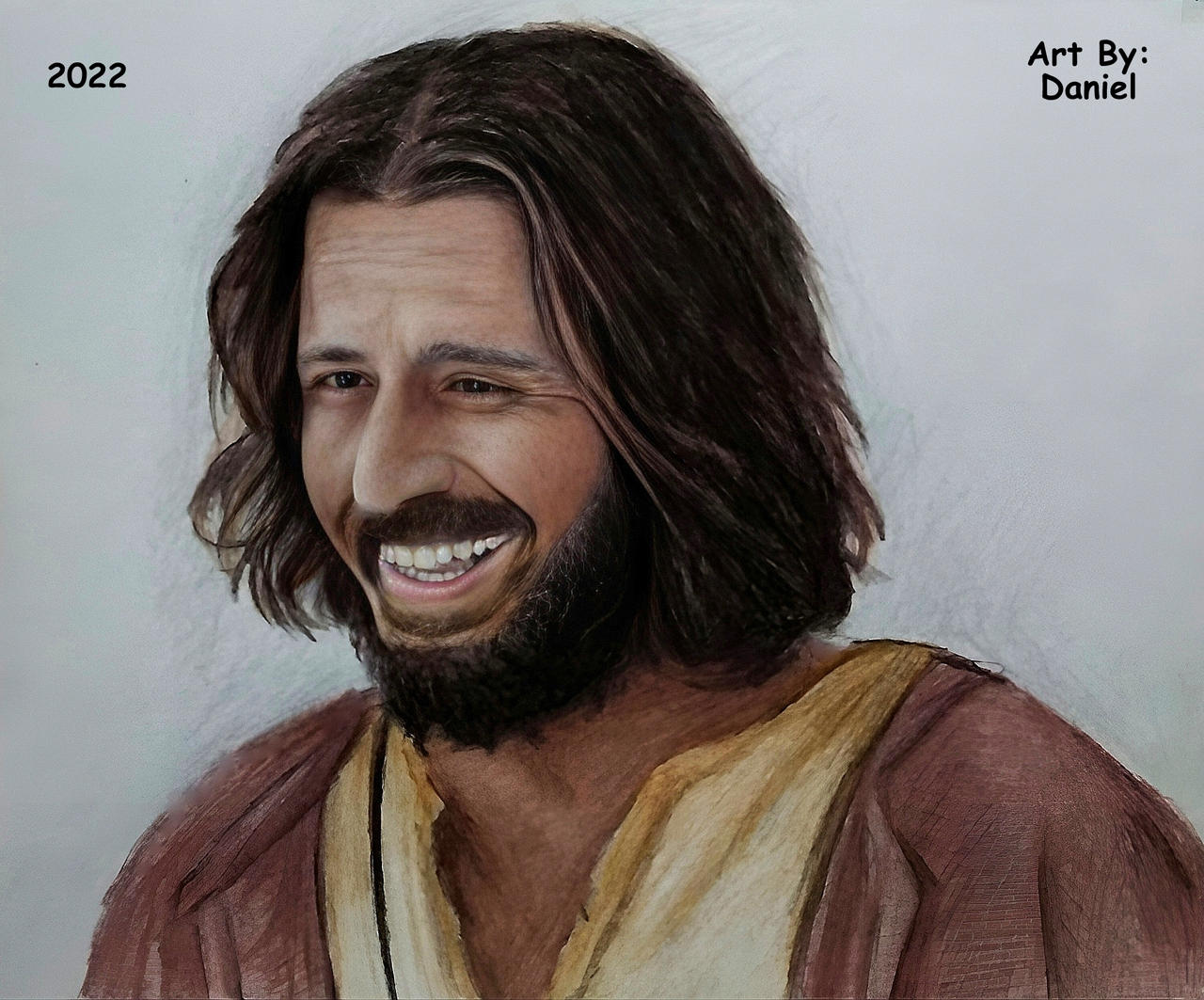 Jonathan Roumie Jesus Pointing Jonathan Roumie (Jesus, The Chosen) by nielopena on DeviantArt