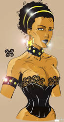 RockGirl Close Inked Colored by Izryell