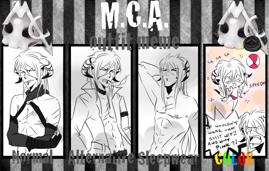 MCA - lack of outfits meme