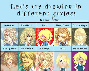 pixiv style meme - Kou