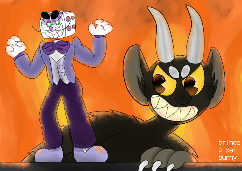 King dice x the devil (cuphead) by AlinaT2212 on DeviantArt