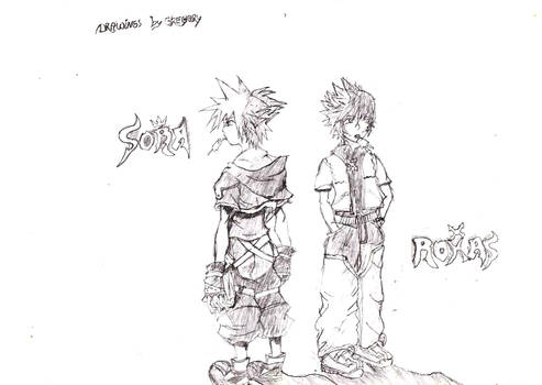 Kingdom Hearts 2 Sora + Roxas