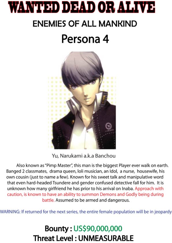 Wanted: Protagonist P4