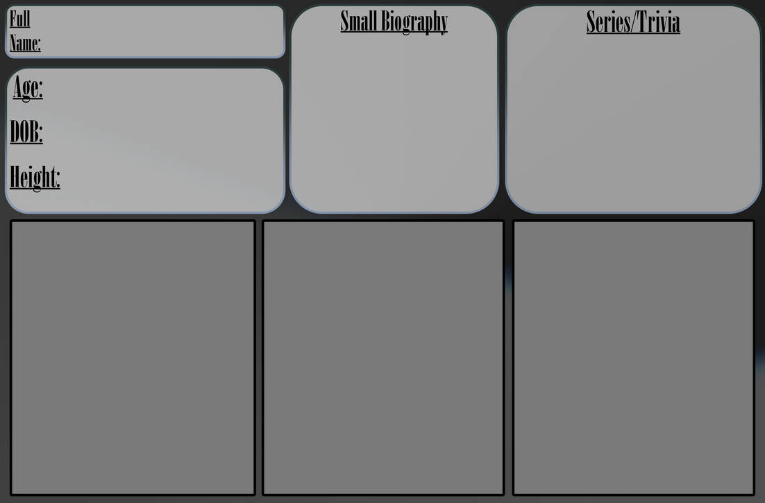 Blank Reference Sheet Template by Kevinator65Studios on DeviantArt
