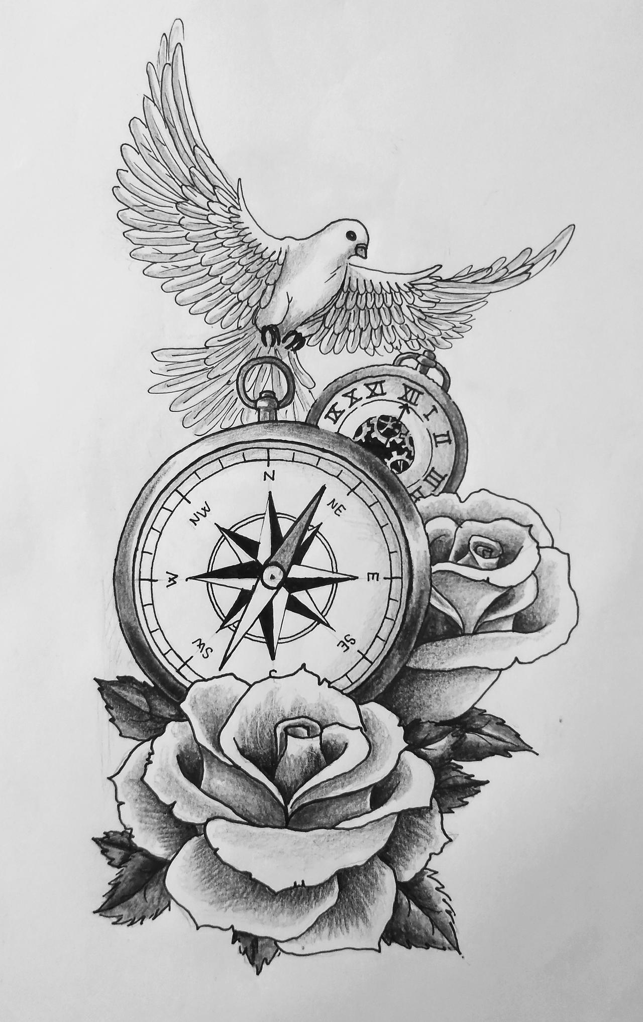 Time Compass Deviantart Compass by Laura2cute on DeviantArt