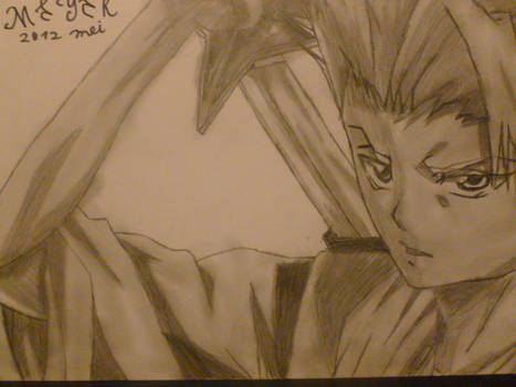 I copied Hitsugaya Toshiro from Bleach.