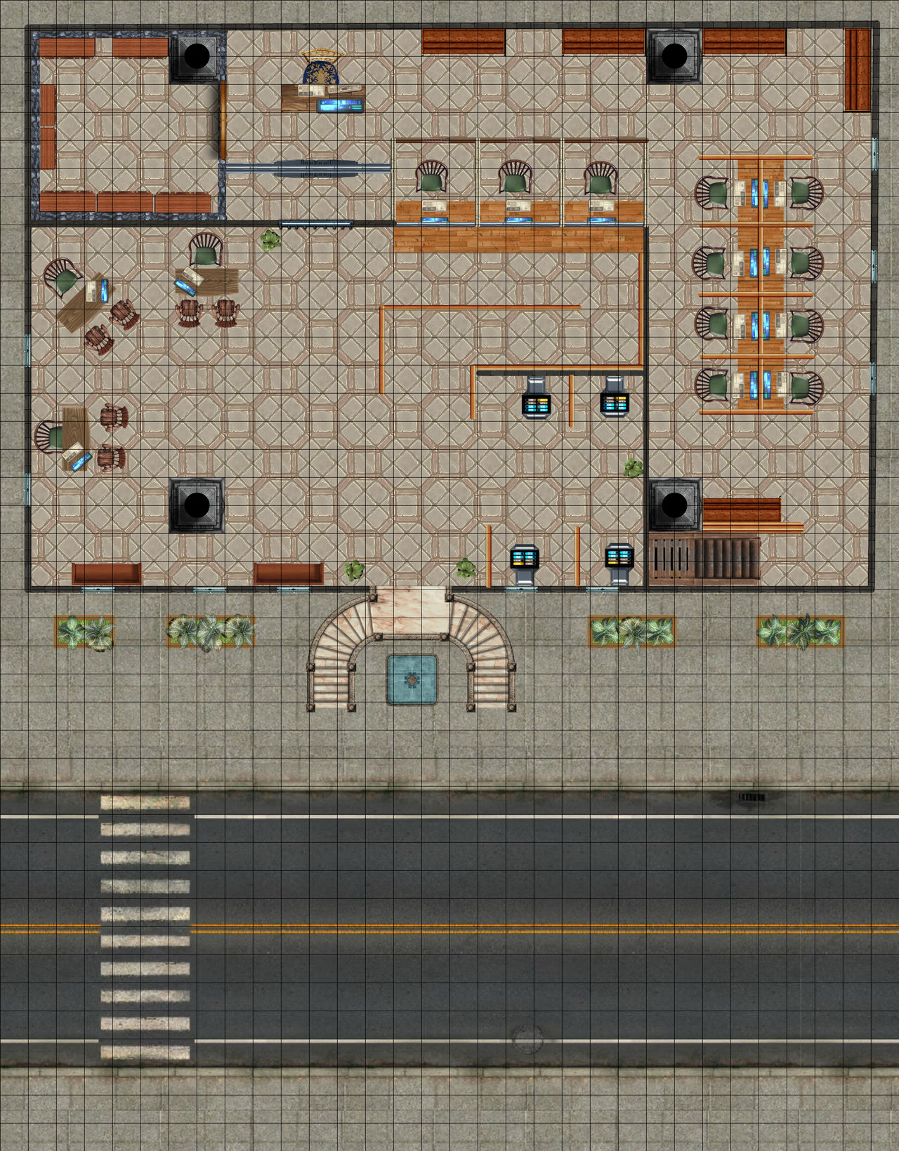 Modern Bank battle map by ShalBaala on DeviantArt