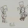 Bart Simpson doodles