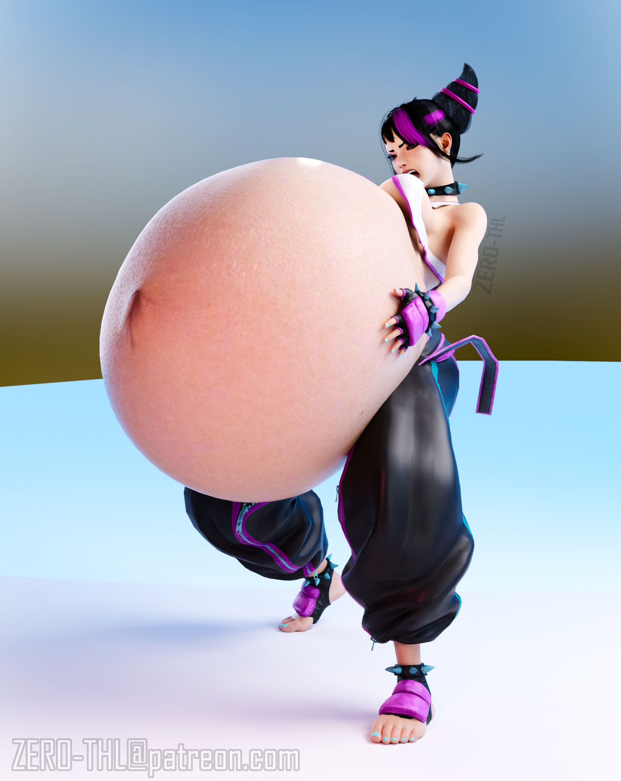 Deviantart Decuplets Juri Inflation Juri Tried Black Magic Inflation Part 3 By Qweyusosat