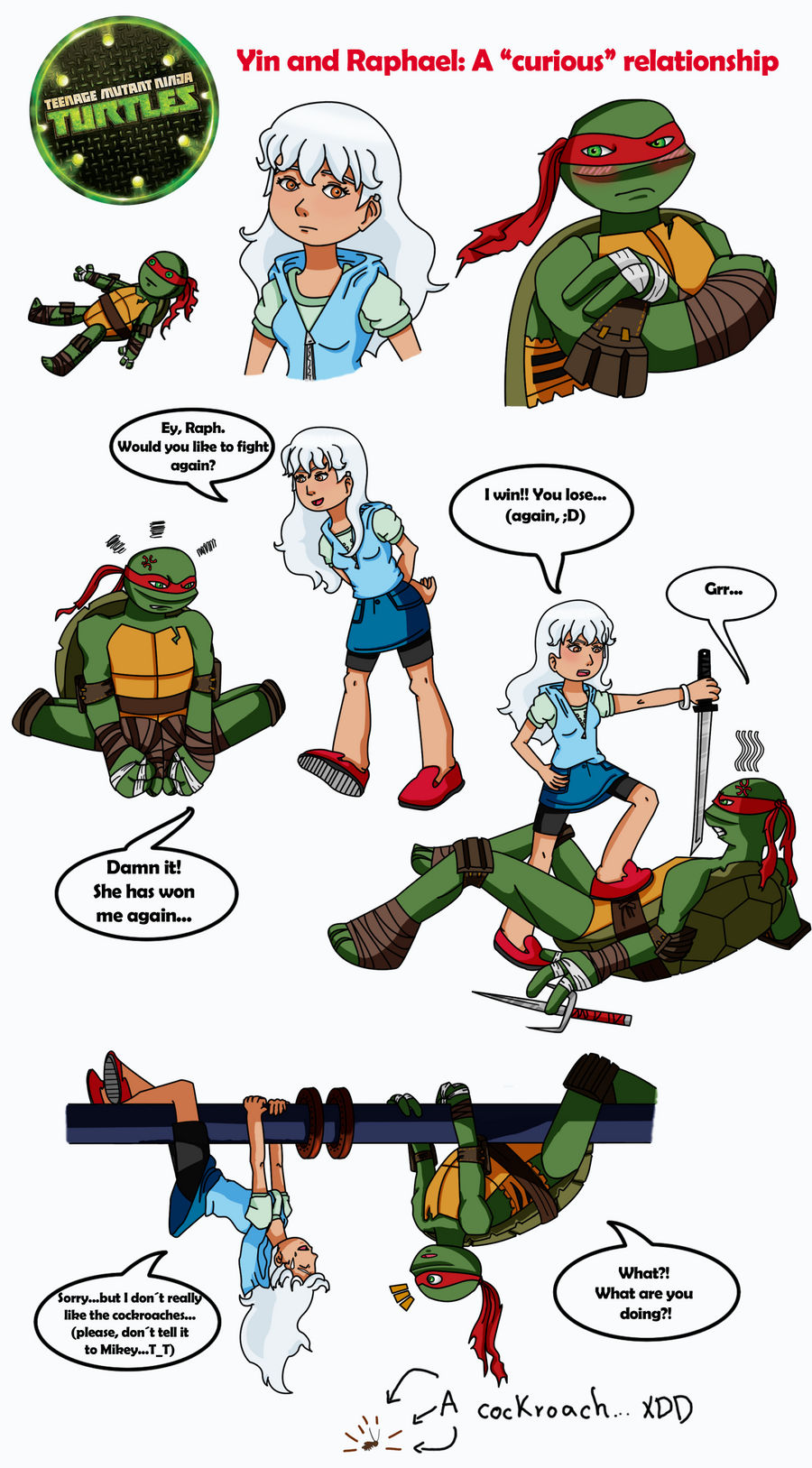 TMNT: Raphael and Yin by Rose-anime on DeviantArt TMNT: Raphael and Yin by Rose-anime on DeviantArt