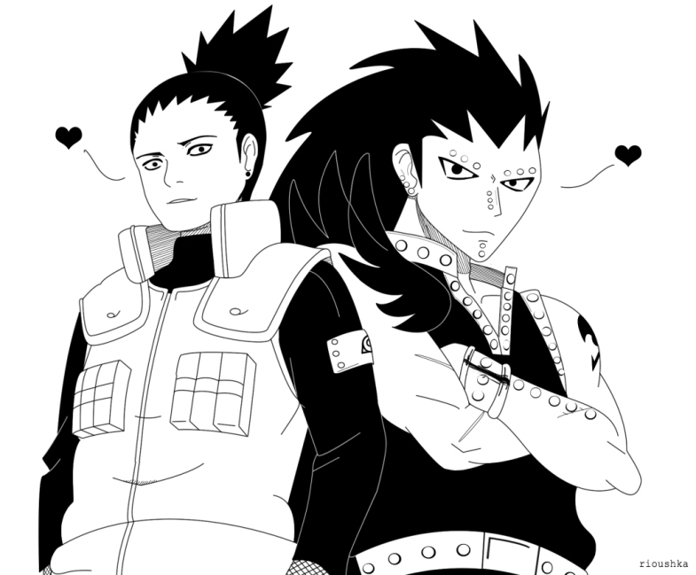 Shikamaru and Gajeel