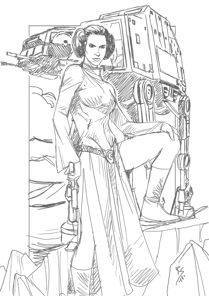 Leia drawing.....