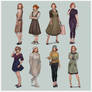 Beth Harmon outfits