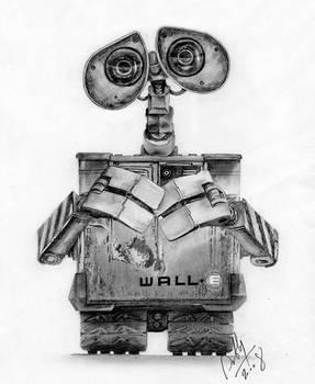 Wall-E Pencil Portrait