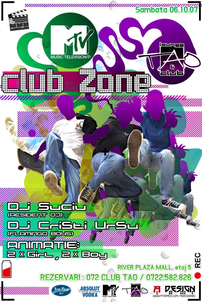 flyer Club TAO - MTV Club Zone