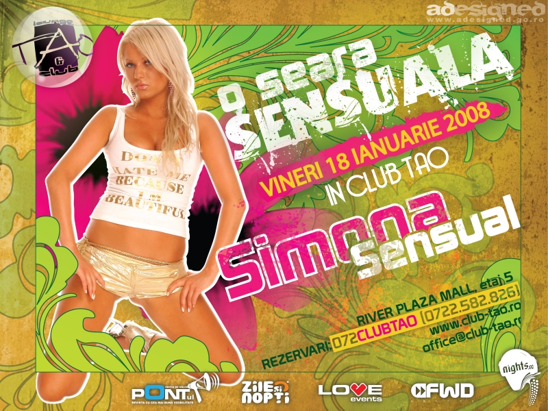 flyer Club TAO - Simona Sensua