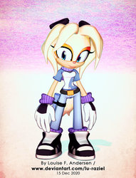 Maria Robotnik 3D rendered - GIF